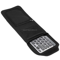 Sarung Keyboard pelindung hitam, lengan Keyboard Neoprene kapasitas besar dengan saku Mouse aman