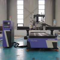 Machine de gravure sur bois ATC avec broche de 9,0 kW, AKM1530C2, routeur CNC, service mondial, contrôleur indépendant Syntec, fraisage du bois