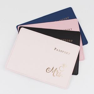 Funda de Pasaporte Familiar con Logotipo Impreso por Transferencia Térmica, de Cuero PU con Bloqueo RFID, Organizador de Documentos de 50 mm de Grosor para Tarjetas - Product Image 4