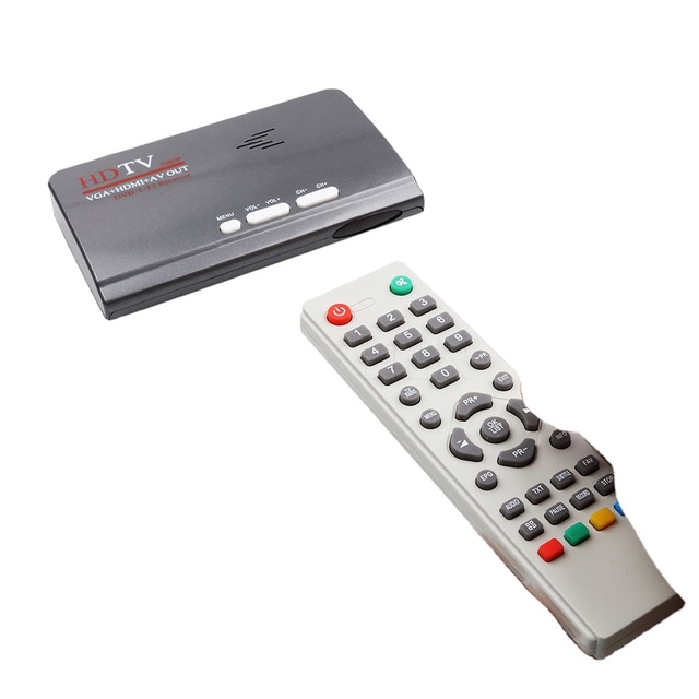 New Stock Enough Stock 1080P DVB-T/DVB-T2 TV Tuner Receiver DVB T/T2 TV Box VGA AV CVBS HDMI-compatible Digital HD Satellite Receiver Remote Control