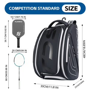 Bolsa de Raqueta de Pádel Personalizada - Bolsa de Raqueta de Pickleball Deportiva Multifuncional de Cuero de Gran Capacidad - Product Image 2