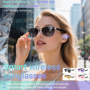 Gafas inteligentes multicolores Lujosas gafas de sol UV400 con marco de metal para el asistente de voz con control de reproducción de audio - Product Image 2