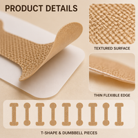 Bandes nasales élastiques en forme d'haltères pour la correction et le remodelage du nez, patchs en tissu non tissé