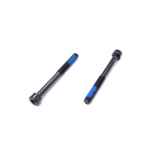 Vis à tête fraisée hexagonale en acier au carbone, zinguée noir, filetage partiel avec Loctite bleu semi-couvrant, fixations personnalisées - Product Image 3