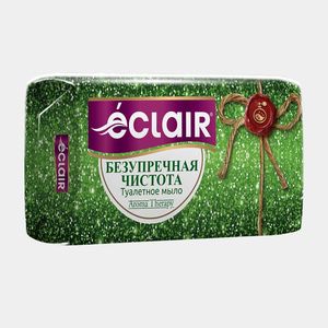 Savon de toilette solide Eclair 170g pour le nettoyage quotidien du visage et du corps, motif ovale - Product Image 1