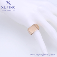 XUPING 15108 Nouvelle Vente à Chaud Célèbre Marque Confortable Conception Simple Neutre Couleur Or Rose Bijoux En Acier Inoxydable Bague De Mode