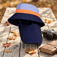Chapeau Bob Léger en Polyester Unisexe Style Classique Protection Solaire pour Activités de Voyage en Plein Air