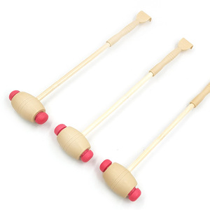 Marteau de massage avec manche en bois, gratte-mains, marteau de Bouddha, marteau de massage pour tapotement des méridiens, marteau de massage des mains - Product Image 1
