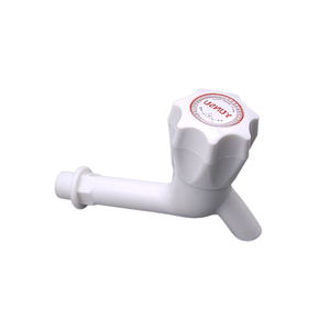 China Factory Price Modern Design Large Handwheel White DN15 Kitchen Tap Plastic Faucet - Product Image 1