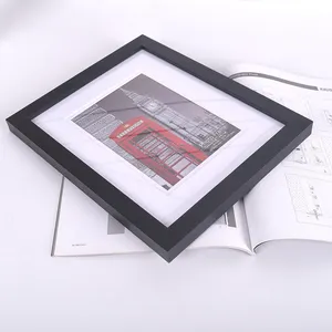 गर्म बेचने आधुनिक सरल फोटो चित्र प्रदर्शित 6x8 8x10 A4 आकार काले MDF लकड़ी के फ्रेम