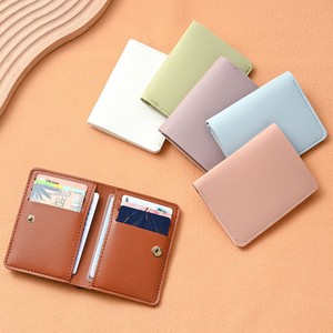 Portamonete Piccolo Pieghevole con Chiusura a Scatto, Porta Carte di Credito in Pelle Morbida, Porta Documenti, Vendita all'Ingrosso per Fabbriche - Product Image 1