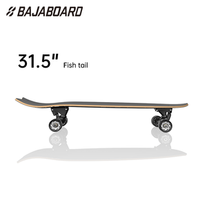 Planche d'équilibre BAJABOARD pour adultes, planche à roulettes <span class=keywords><strong>tout</strong></span>-<span class=keywords><strong>terrain</strong></span>, érable canadien transparent, planche à roulettes professionnelle à quatre roues pour adultes - Product Image 4