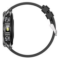 Montre connectée AK92 pour homme, écran 1,53 pouces, appels Bluetooth, batterie 800 mAh, étanchéité IPX8, moniteur de fréquence cardiaque, SpO2, tension artérielle, suivi d'activité physique, directement de l'usine