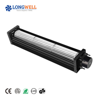 Ventilateur tangentiel à flux croisé miniature LONGWELL 12V/24V 30mm DC, avec impeller en alliage d'aluminium, moteur BLDC triphasé, faible bruit, OEM ODM