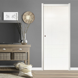 Puerta de WPC con Revestimiento de Madera y Plástico, Precio de Fábrica al por Mayor, Aislamiento Acústico, Impermeable, Puerta de Madera Sólida para Dormitorio, Puerta Plana - Product Image 3