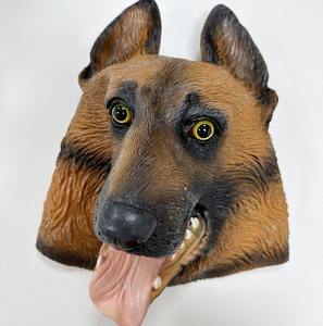 Máscara de Fiesta de Cabeza de <span class=keywords><strong>Perro</strong></span> Pastor Alemán de Lujo, Máscara de Látex Suave de Animal, Máscara de Disfraz Novedosa para Adultos - Product Image 6