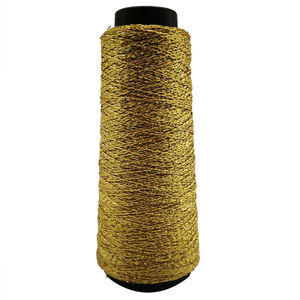 Filato <span class=keywords><strong>per</strong></span> <span class=keywords><strong>Borsa</strong></span> in Poliestere al 100% <span class=keywords><strong>per</strong></span> Lavorazione a Maglia e <span class=keywords><strong>Uncinetto</strong></span> con <span class=keywords><strong>Filo</strong></span> Scintillante Oro / Argento - Product Image 3