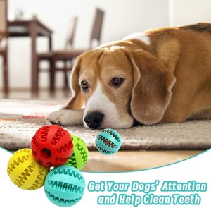 Jouets interactifs pour chiens, jouets en caoutchouc pour animaux de compagnie, balle magique roulante pour nettoyer les dents, jouet à mâcher pour chien à libération lente - Product Image 5