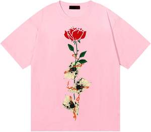 T-shirts graphiques courts surdimensionnés, créatifs, à manches courtes, style graffiti, décontractés d'été, streetwear de rappeur, hauts Y2k, 100% coton tricoté - Product Image 3