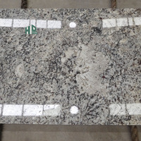 Plans de travail en granit blanc d'Alaska HDSTONE (tailles personnalisées) : Dalles de pierre naturelle polies de qualité supérieure pour îlots de cuisine et plans de travail