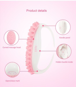 Cepillo de <span class=keywords><strong>Masaje</strong></span> Corporal de Mano con Logotipo Personalizado, con Cabezal de TPE Suave para Adelgazar Axilas y Masajeador <span class=keywords><strong>Anticelulítico</strong></span> - Product Image 2