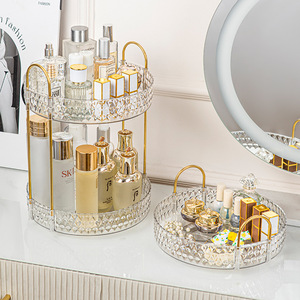 Luxe multicouche empilable coiffeuse organisateur bijoux soins de la peau boîte de rangement pour salle de bain chambre supports de rangement supports - Product Image 1
