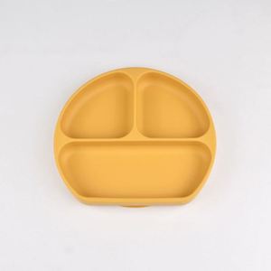Plato de Silicona Flexible de Grado Alimenticio para Bebés, con Múltiples Compartimentos para Control de Porciones, Base con Fuerte Succión, Resistente y Apto para Lavavajillas - Product Image 1