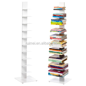 Modern Sapien 10 Tiers Floor Standing Metal Book Stand - Product Image 2