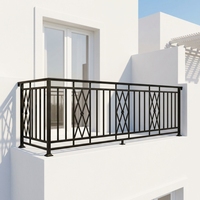 Barandillas de Hierro Forjado para Balcón de Apartamento u Hotel, Diseño Tradicional, Resistentes al Agua, para Exteriores