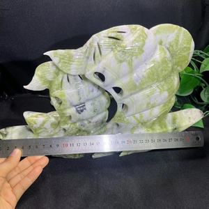 Wholesale <strong>Natural</strong> Xiuyan <strong>Jade</strong> Healing <strong>Stones</strong> High Quality Nephrite Sailboat for Gift - Product Image 4