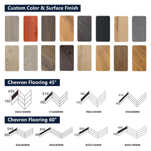 Parquet en bois d'ingénierie AVANTIMORA, chêne multicouche 12 mm, ondulé en chevron, silencieux, durable, certifié CE, qualité AB brillante, pour revêtements de sol commerciaux - Product Image 3