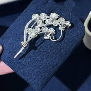 Broches de luxe pour femmes, style chinois, papillon, orchidée, fleur en verre, boucle de broche, luxe, vente en gros - Product Image 3