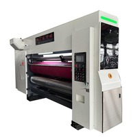 Machine automatique de découpe et d'impression flexographique pour boîtes en carton ondulé avec pré-alimentateur et système d'empilage sans arrêt