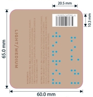 Étiquettes/autocollants en braille découpés à la presse pour contenants alimentaires (ex. Bocaux à miel et sucre