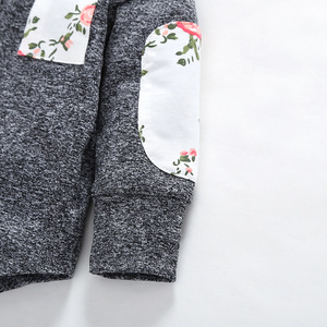 Proveedor Chino en Línea, Venta al por Mayor de Ropa Infantil de Boutique, Estilo Coreano, Sudaderas con Estampado de Flores para Niñas - Product Image 3