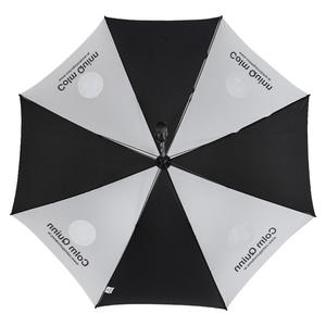 Parapluie de golf promotionnel <span class=keywords><strong>grand</strong></span> format, imperméable, blanc et noir, personnalisable avec logo de marque - Product Image 5