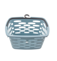 Panier de rangement rectangulaire moderne en PP avec poignées, écologique, durable, robuste et multifonctionnel pour la lessive et l'organisation du salon