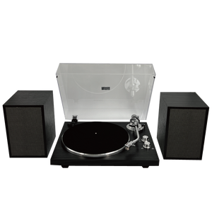 Tocadiscos de Vinilo Profesional de Alta Fidelidad con Banda de Tocadiscos de Hierro y Emisión BT - Product Image 1