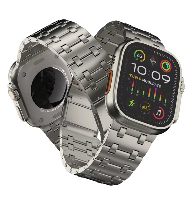 New Hot Selling Men's Luxury High Quality Titanium Magnetic Apple Watch Strap Lightweight and Comfortable