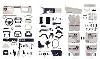 Kit de lifting intérieur de voiture adapté à Mercedes Benz G Wagon Kit de mise à niveau de l'intérieur Classe G 2002-2018 W463 à W464 G63 Style B-Brabus