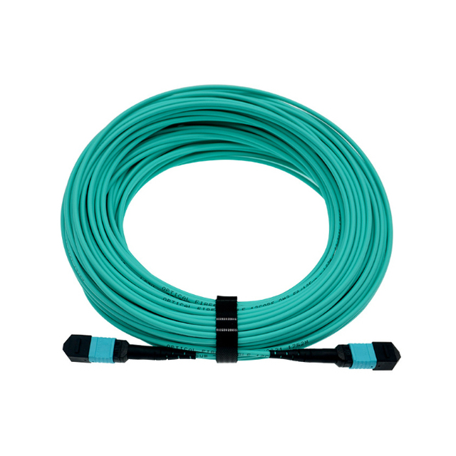 High Density Fiber Optic Low Loss MTP MPO OM3 Patch Cord Data Center Integration Indoor Network 40G/100G/200G