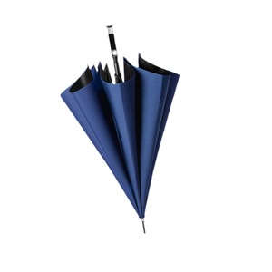 Parapluie de golf publicitaire avec logo personnalisé, manche en bois, cadre en fibre de verre 210T Pongee, cadeaux d'affaires, ouverture semi-automatique - Product Image 6