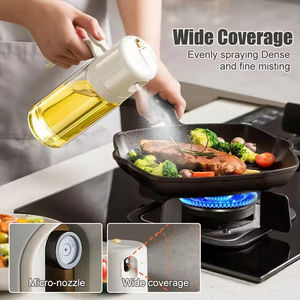 550ml 19oz ev mutfak gereçleri cam 2 in 1 zeytinyağı dağıtıcı ve yemeklik yağ püskürtücü şişe - Product Image 5