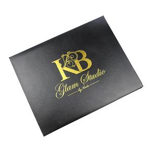 Carpeta A4 con Logotipo Personalizado en Dorado, Porta Diplomas <span class=keywords><strong>de</strong></span> Cuero Negro para Graduación - Product Image 3