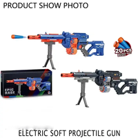 Pistolet jouet automatique électrique, pistolet en mousse et gel, blaster électrique pour balles souples, jeu de tir de précision à longue portée