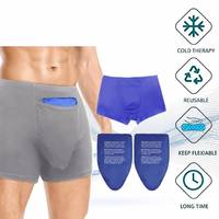 Badu Compresse Réutilisable Personnalisée de Haute Qualité en Gel/Nylon/PVC, Chaud/Froid, 17x10cm, Mini Pochette pour Sous-vêtements Masculins, Soulagement de la Douleur