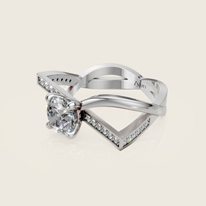 Impresionante anillo de boda Queen que muestra una belleza majestuosa y acentos brillantes diseñados para recuerdos duraderos - Product Image 3