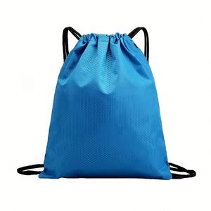 Custom Logo Factory <b>Cheap</b> Polyester Shopping Bag Draw String Sports Gym Bag Bundle Pouch Promotional Drawstring Bag - Product Image 3
