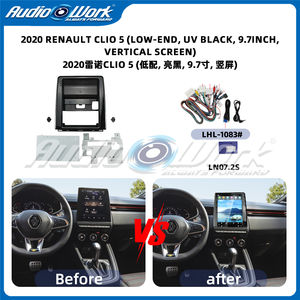 Marco de radio para coche de 9.7 pulgadas UV negro de gama baja para <span class=keywords><strong>Renault</strong></span> Clio 5 2020, marco de radio para coche, marco de radio Android - Product Image 2
