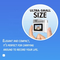 Cámara Digital Portátil para Niños, Pantalla IPS de 0.96 Pulgadas, Grabación de Video 480P, Ultra Pequeña, Mini Cámara de Bolsillo, Compatible con Tarjetas Micro SD